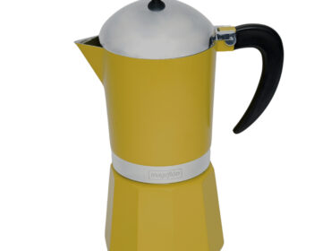 Cafetera Italiana 9 tazas Amarilla
